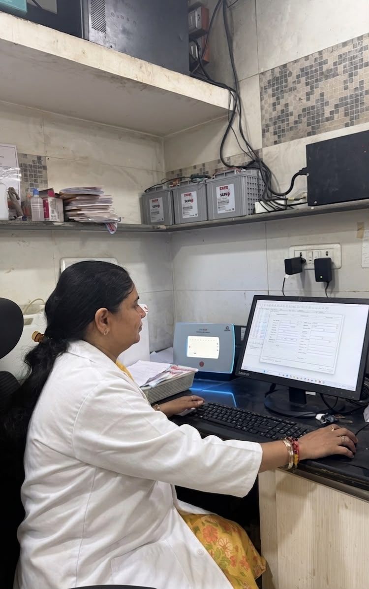 Report being prepared at the lab